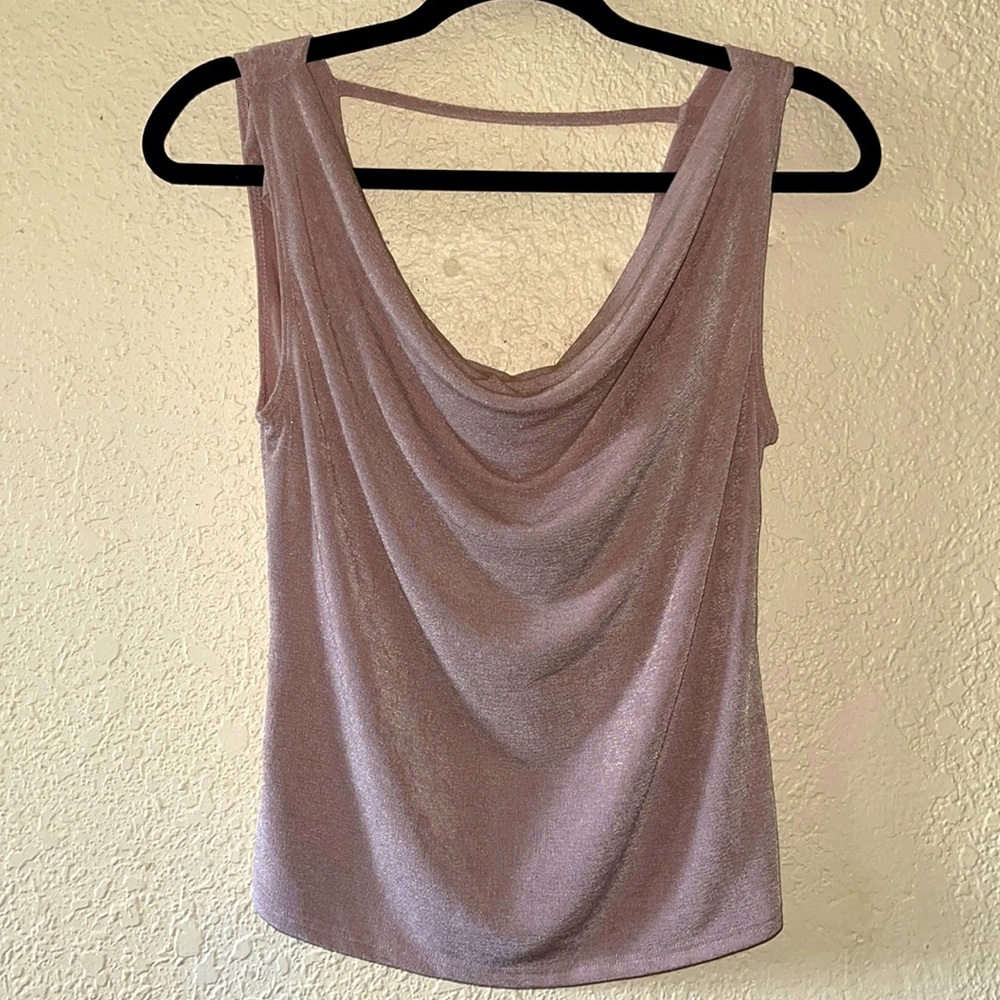 Loose champagne shimmer blouse